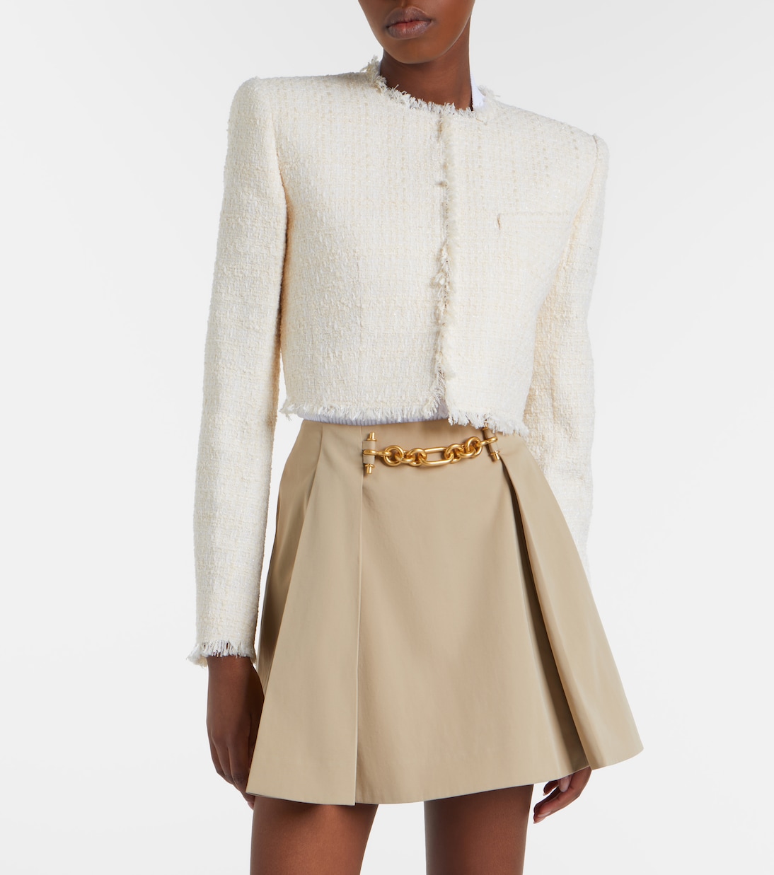 Cropped tweed jacket | Balmain