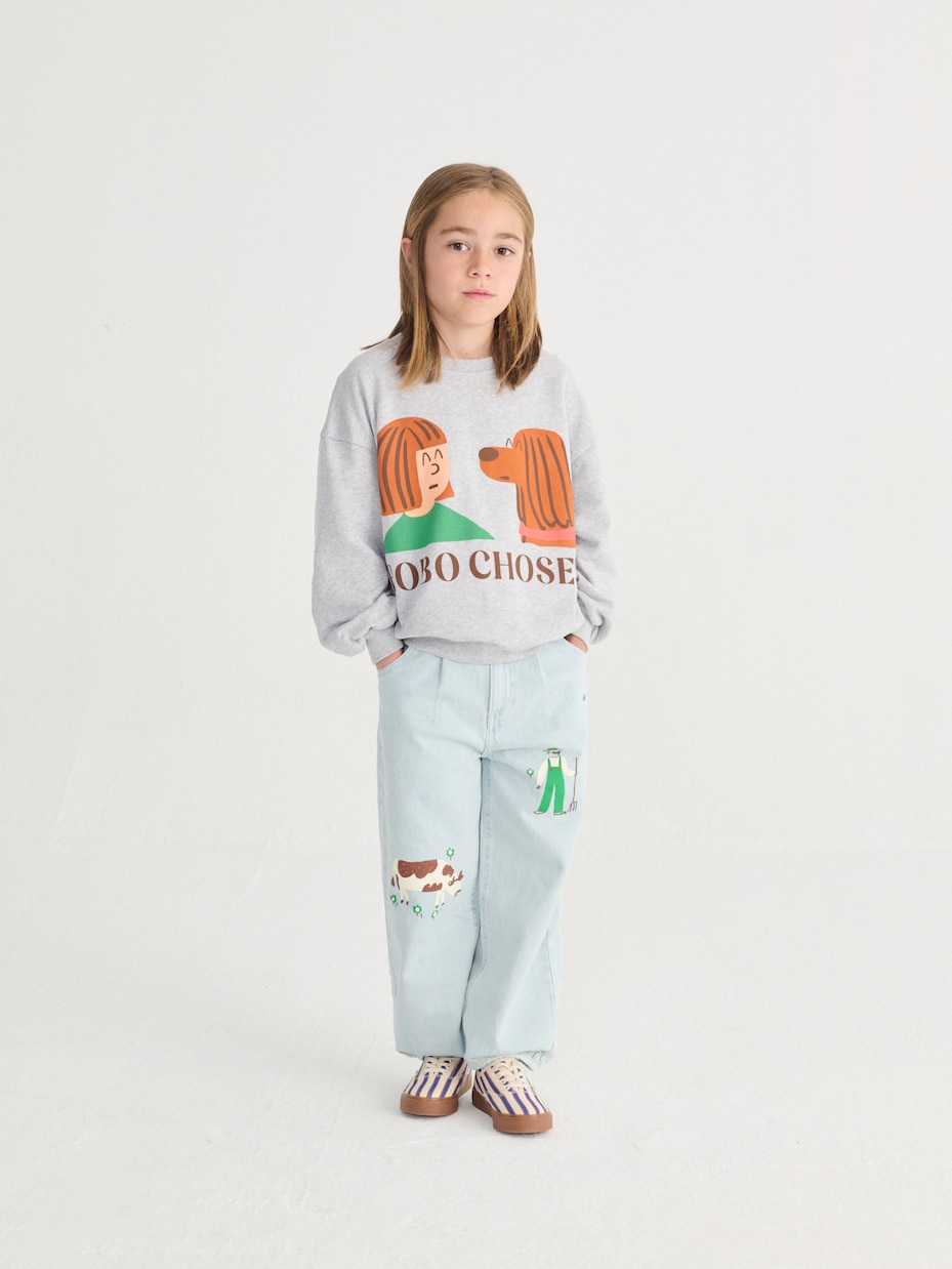 Friends In A Pickle cotton sweatshirt | Bobo Choses