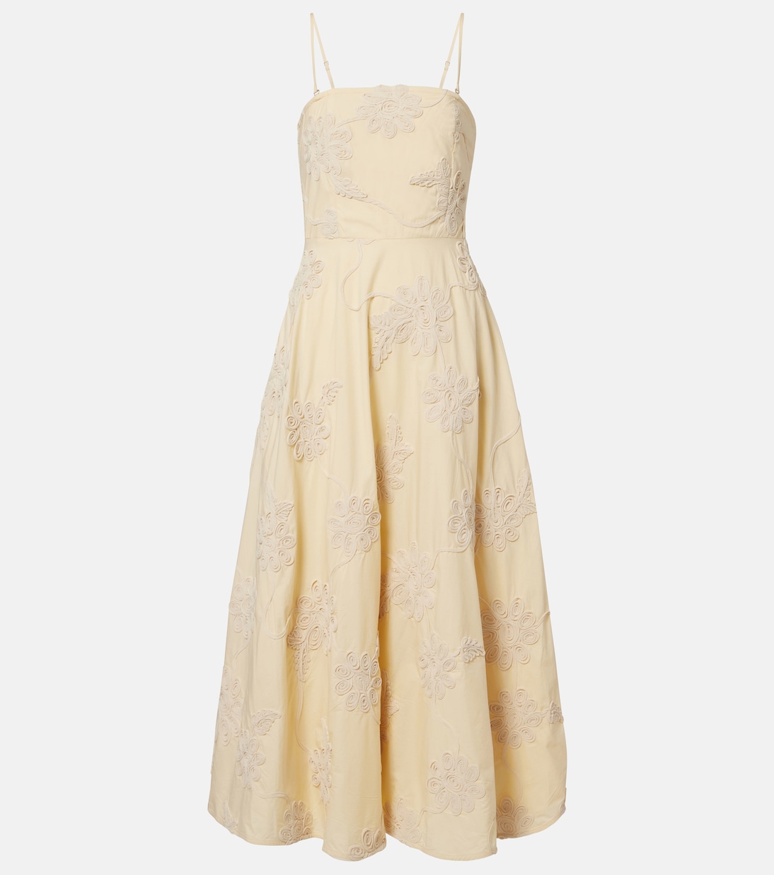 Embroidered cotton midi dress | Rotate