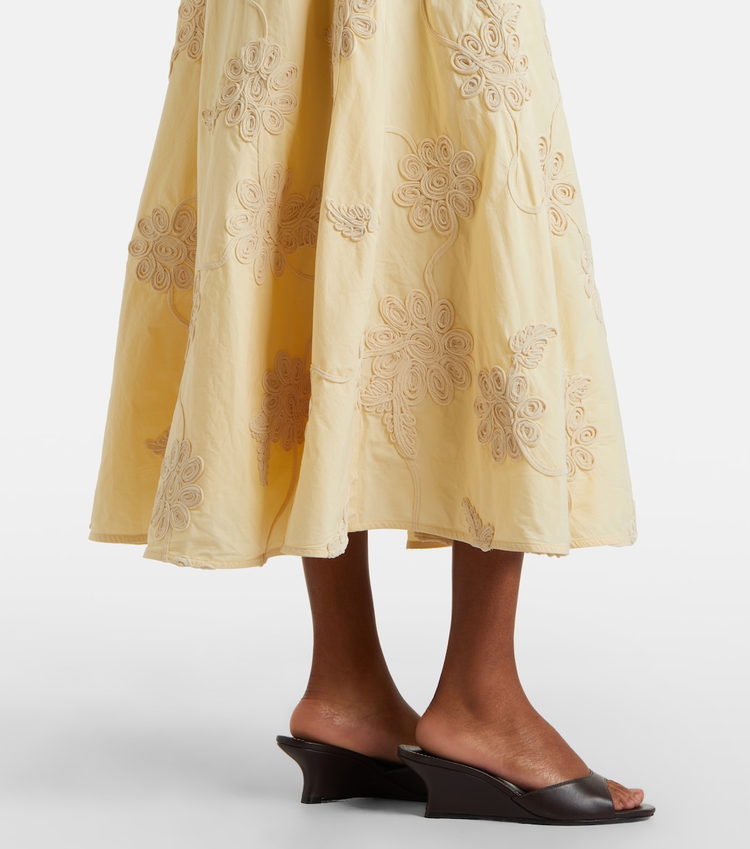 Embroidered cotton midi dress | Rotate