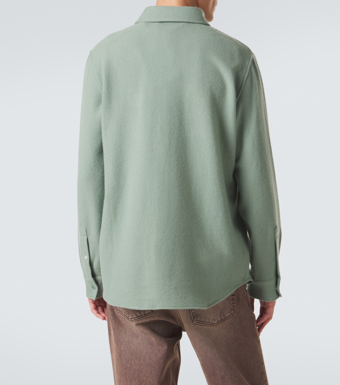 Cashmere shirt with emeralds | God's True Cashmere