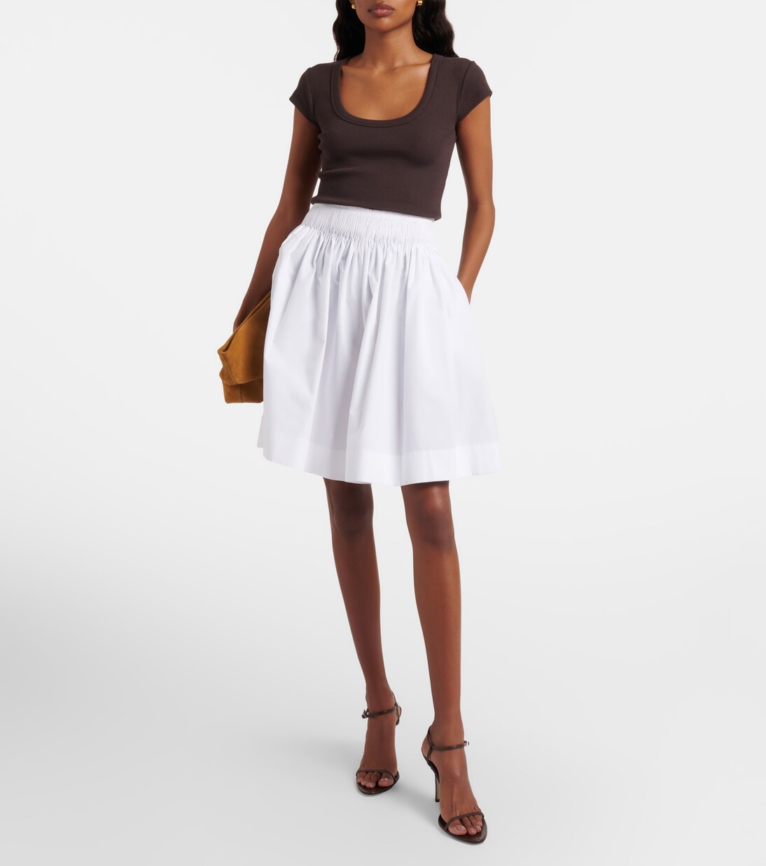 Saba ribbed-knit cotton-blend T-shirt | Joseph