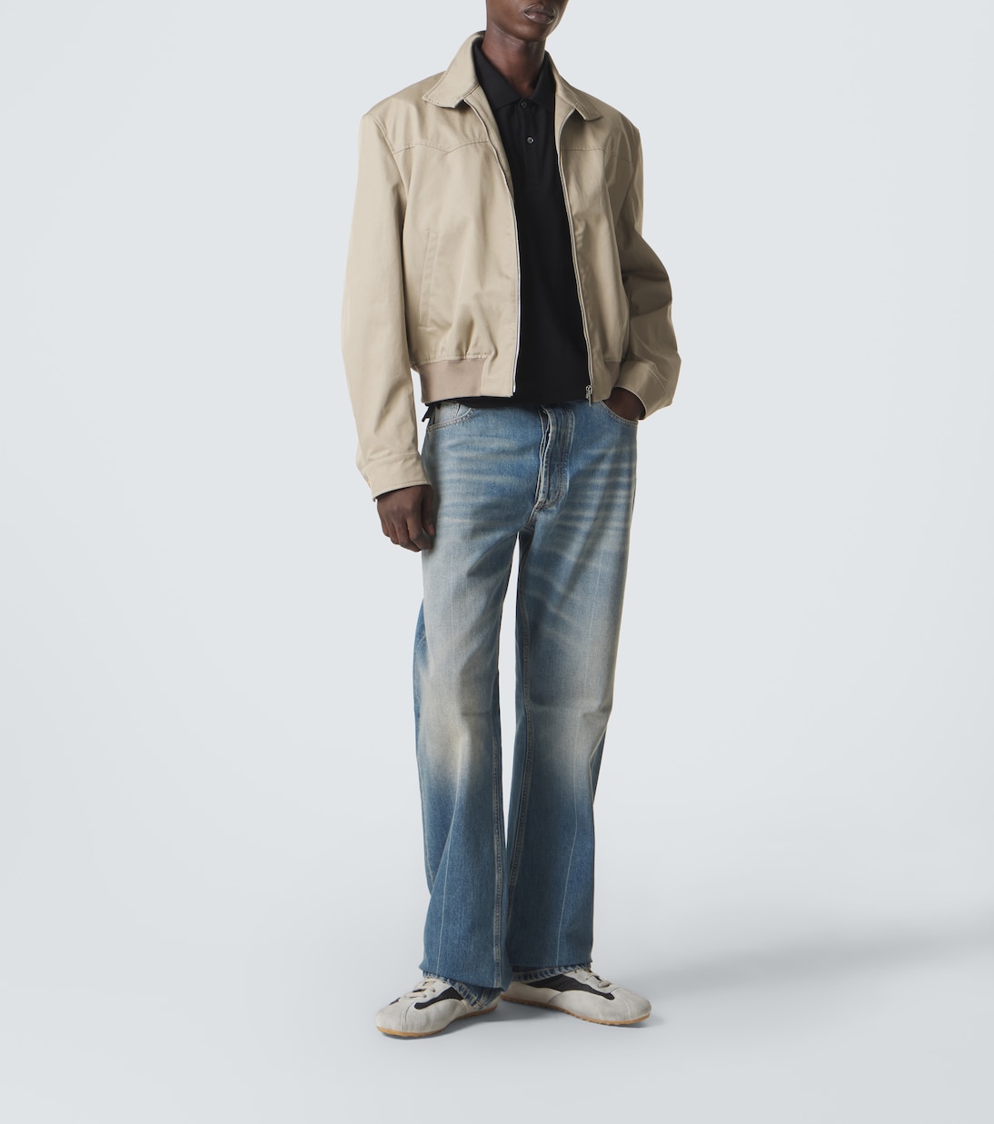Boxe suede-trimmed sneakers | McQueen