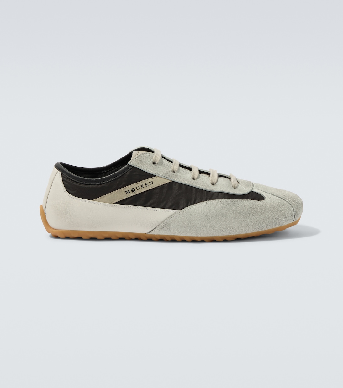 Boxe suede-trimmed sneakers | McQueen