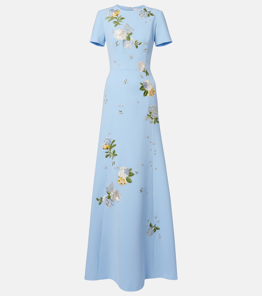 花卉刺绣长礼服 | Carolina Herrera