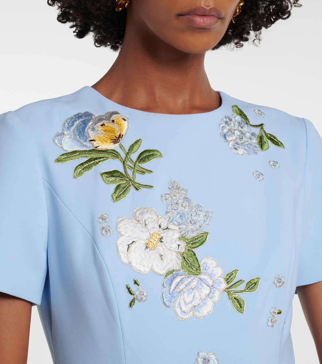 花卉刺绣长礼服 | Carolina Herrera