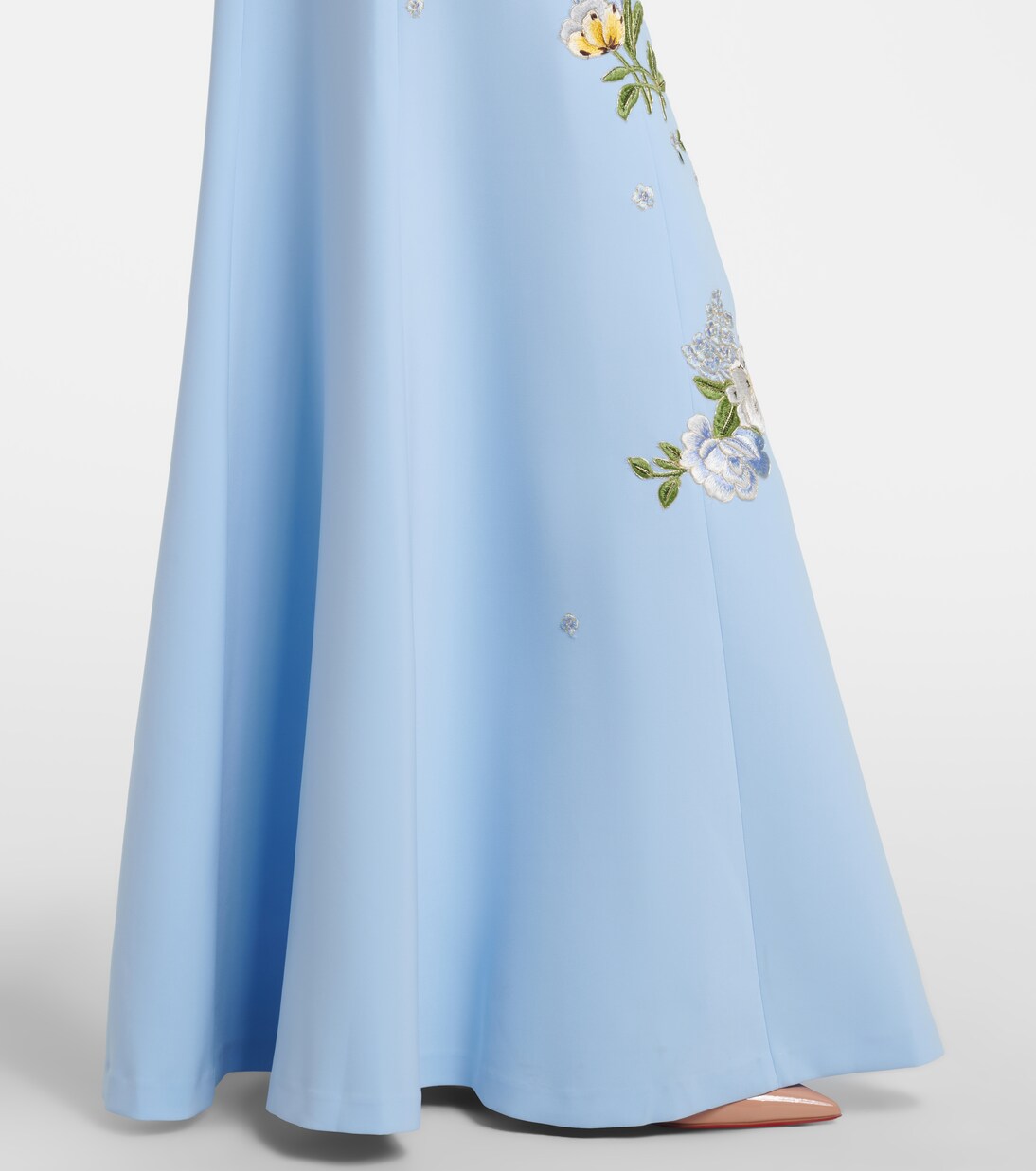 花卉刺绣长礼服 | Carolina Herrera