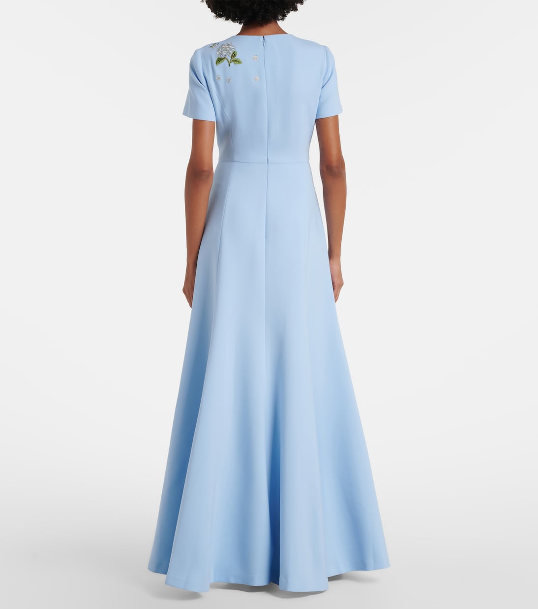 花卉刺绣长礼服 | Carolina Herrera