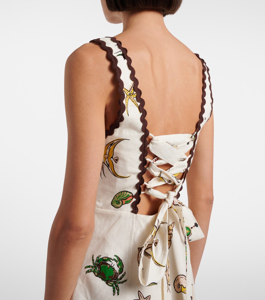 Printed cotton minidress | Alémais