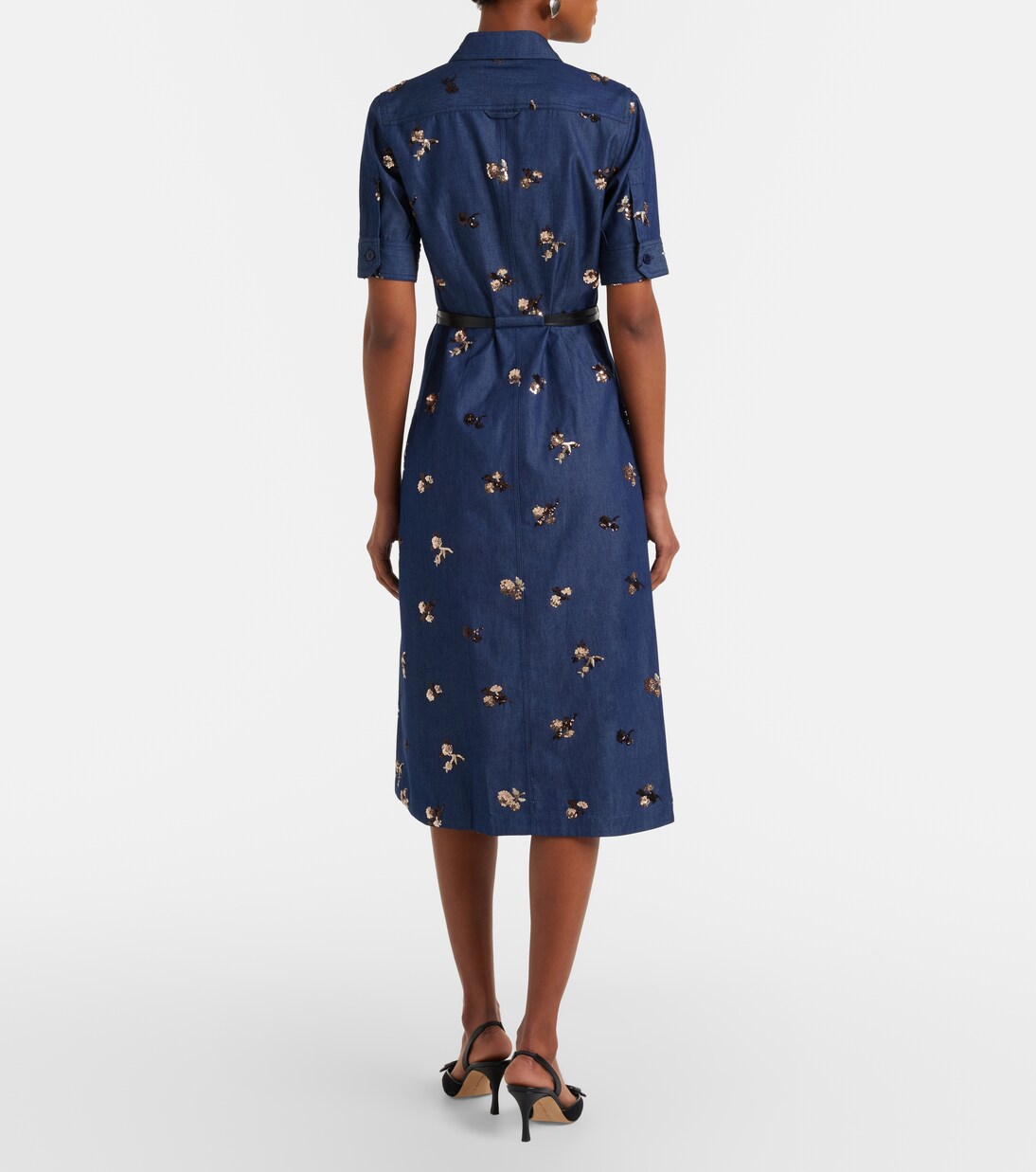 Verziertes Hemdblusenkleid Kieran aus Denim | Altuzarra