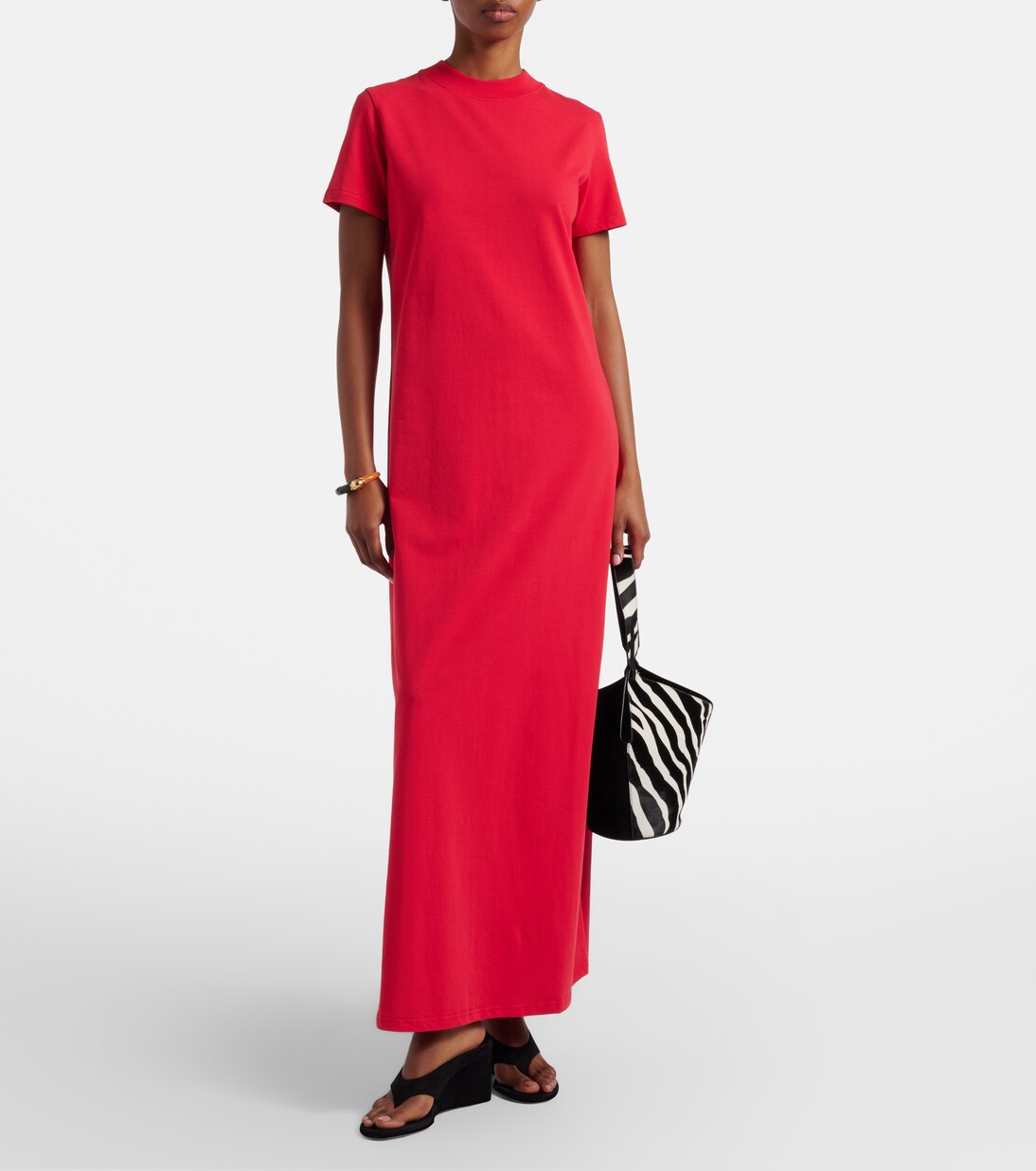 Vestido largo Malo de jersey de algodón | The Frankie Shop