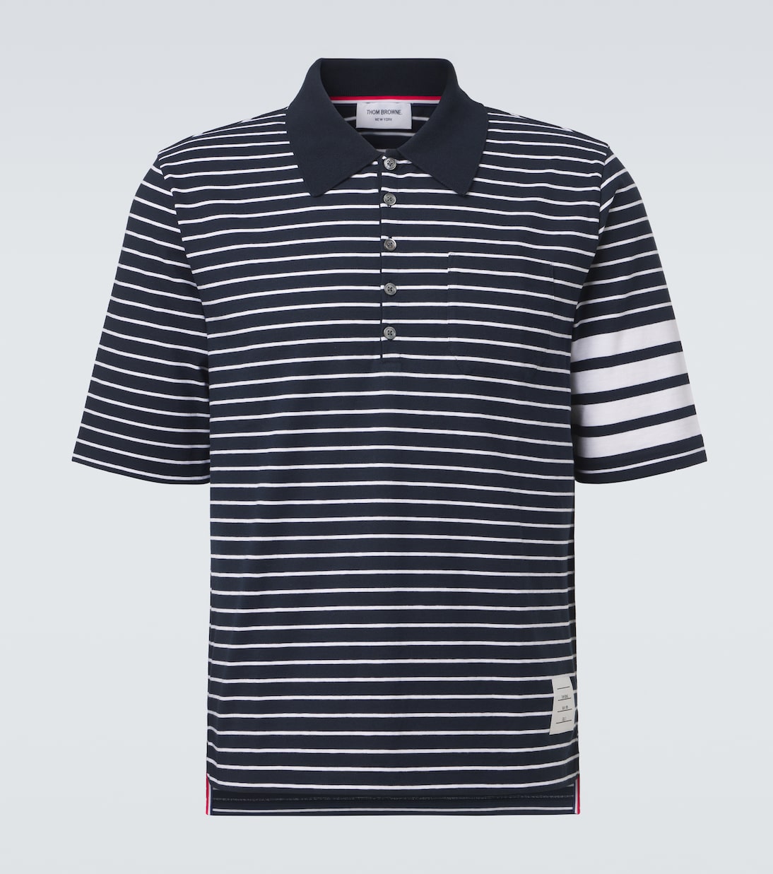 4-Bar striped cotton polo shirt | Thom Browne