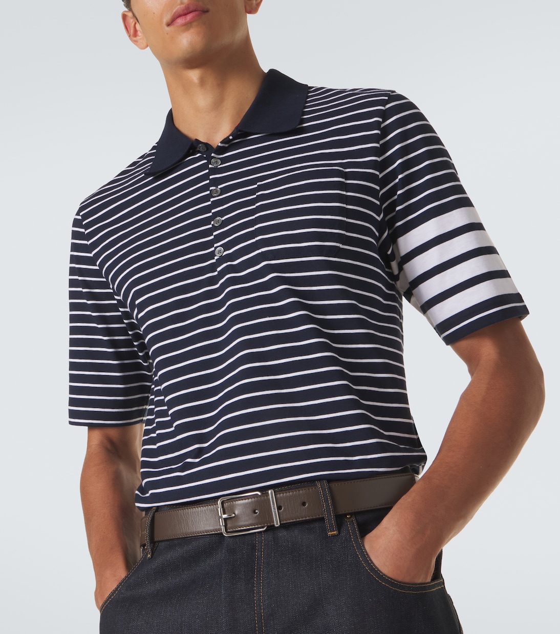 4-Bar striped cotton polo shirt | Thom Browne