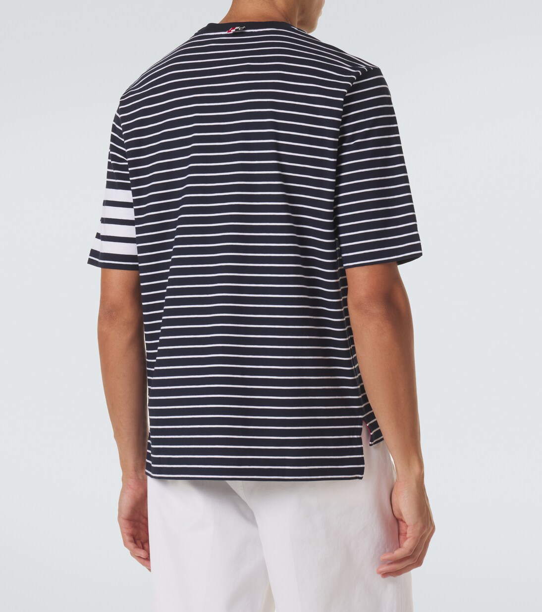 4-Bar striped cotton T-shirt | Thom Browne