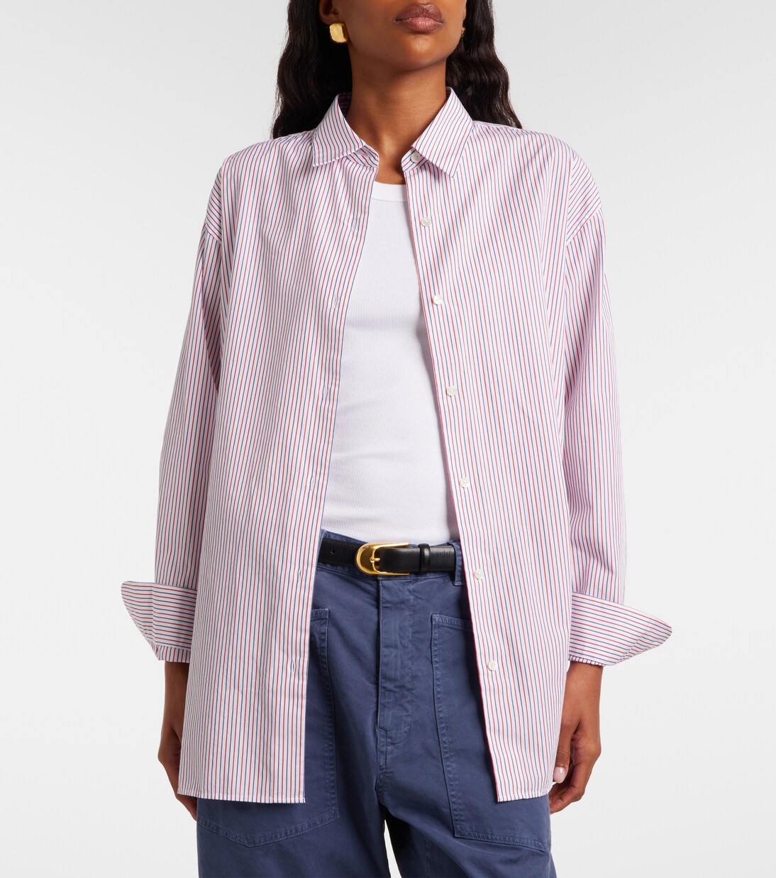 Camisa Yorke de algodón a rayas | Nili Lotan