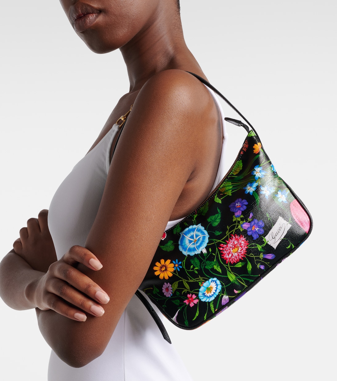 Lady Lunetta Small canvas shoulder bag | Gucci