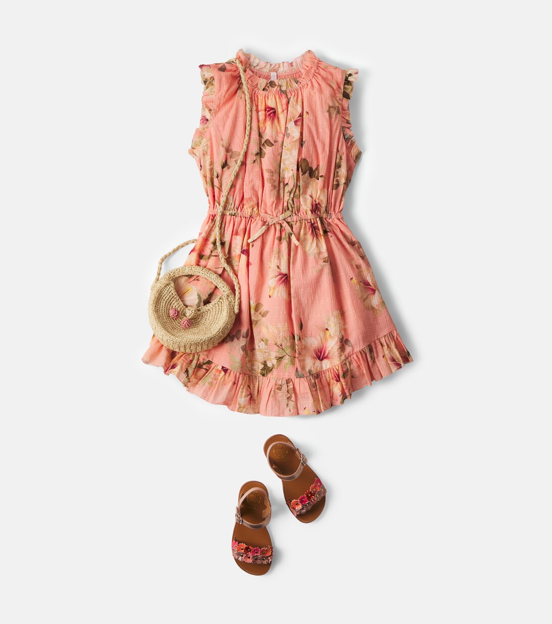 Mahon floral cotton dress | Zimmermann Kids