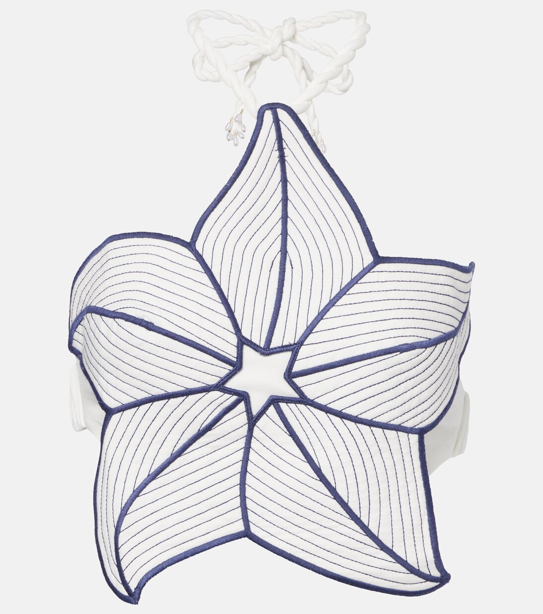 Crop top Coast Stars en mezcla de lino | Farm Rio