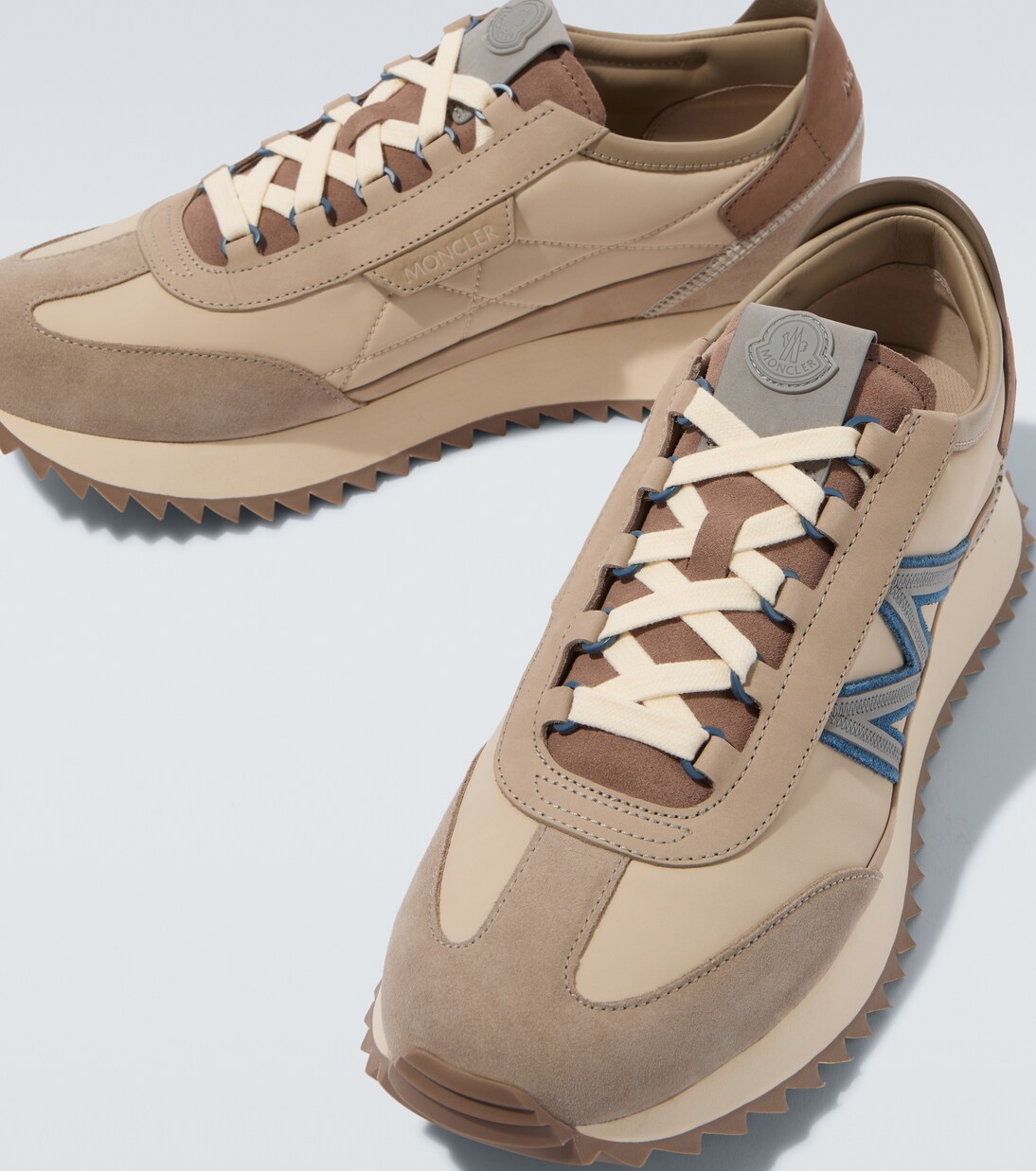 Pacey2 suede-trimmed sneakers | Moncler