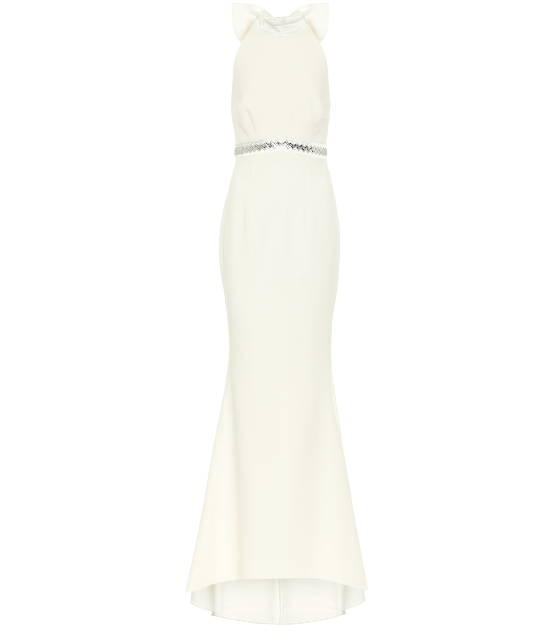 Bridal Verzierte Robe Shenice aus Crêpe | Safiyaa