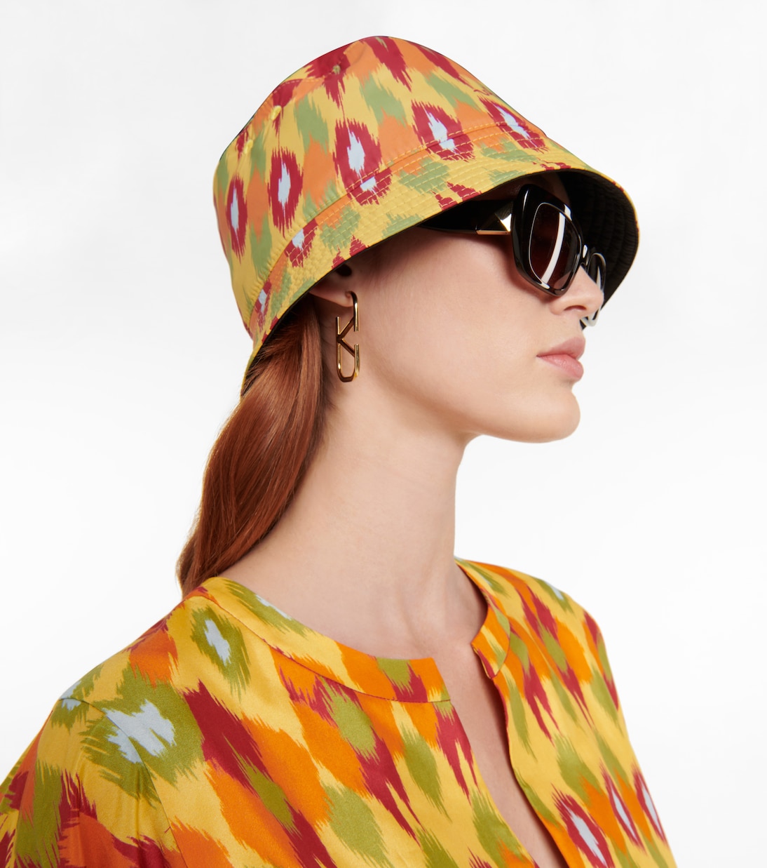 Reversible printed bucket hat | Valentino