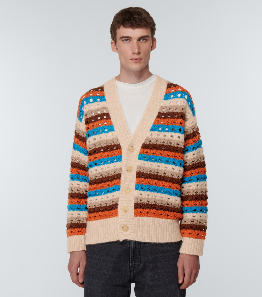 Dancing Light crocheted wool-blend cardigan | Alanui