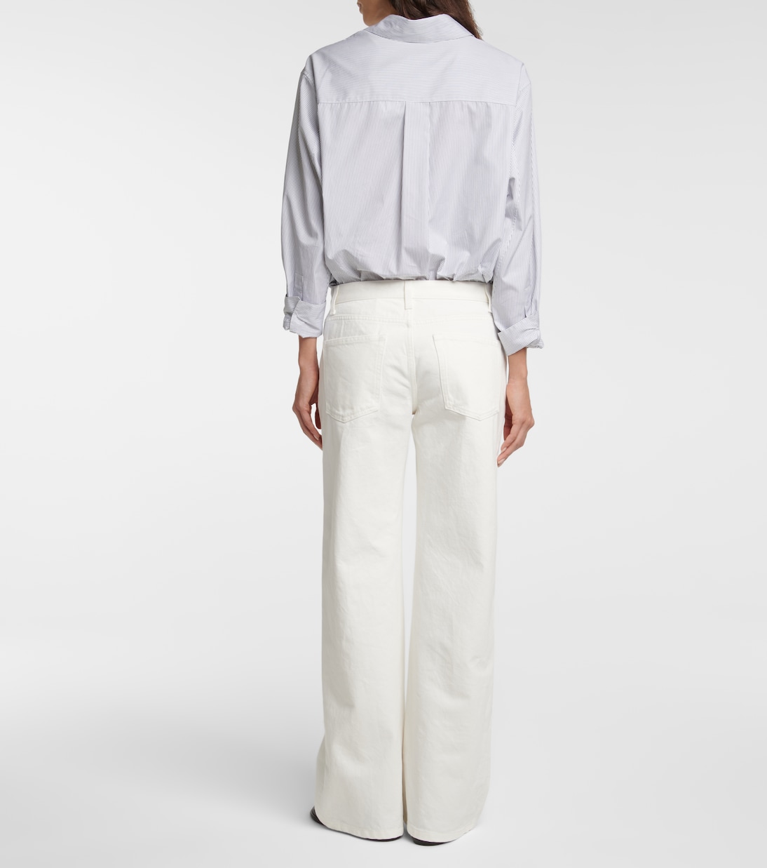 Eglitta mid-rise wide-leg jeans | The Row