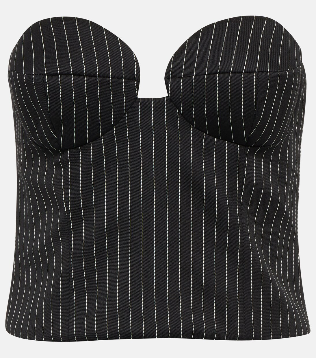 Pinstripe wool bustier | Magda Butrym