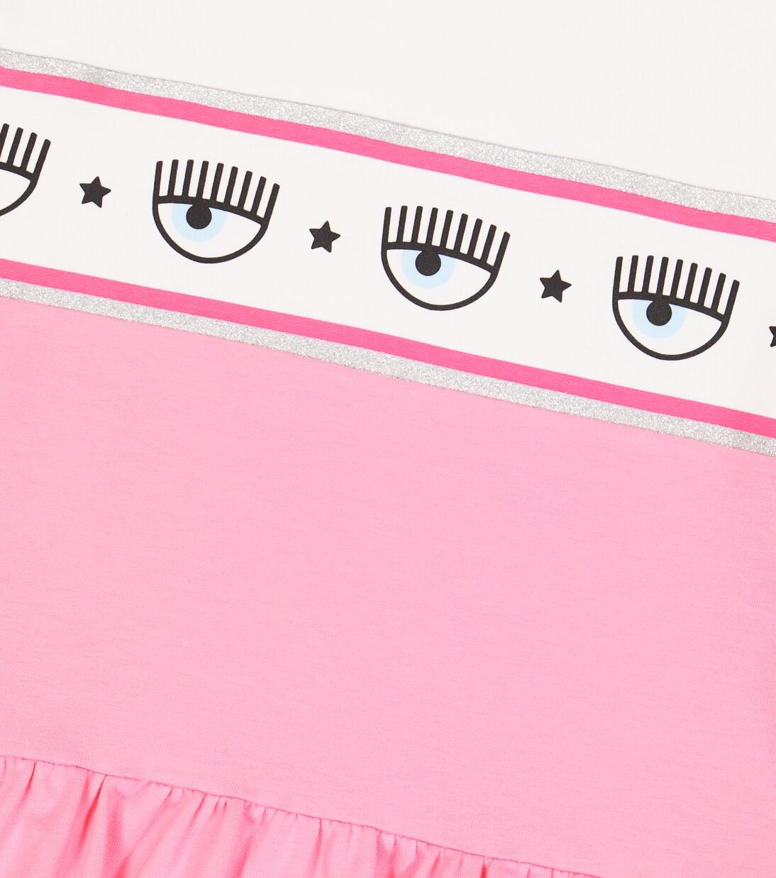 x Chiara Ferragni eye-motif dress | Monnalisa