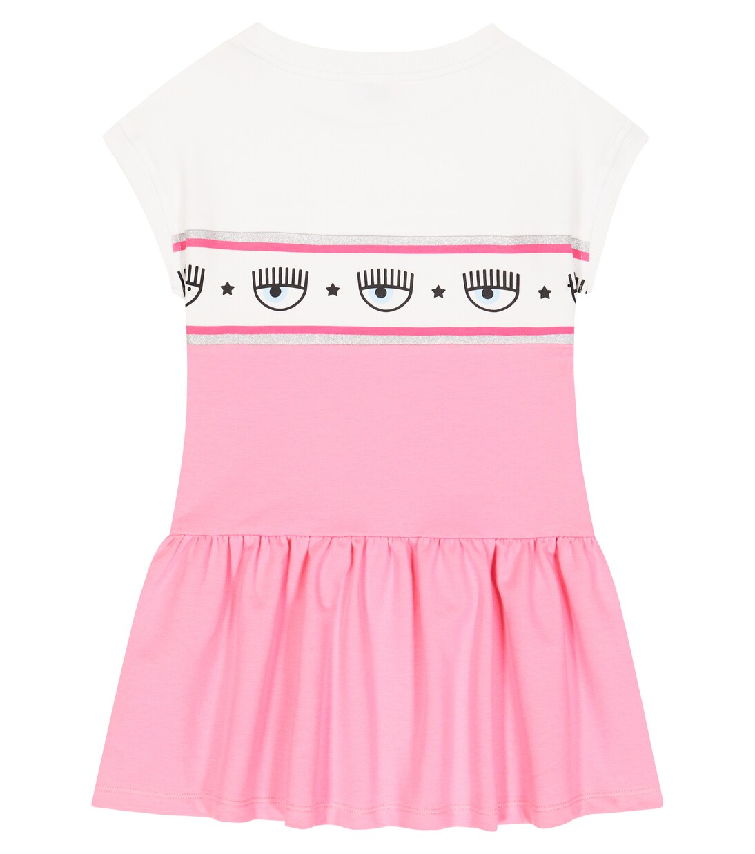x Chiara Ferragni eye-motif dress | Monnalisa