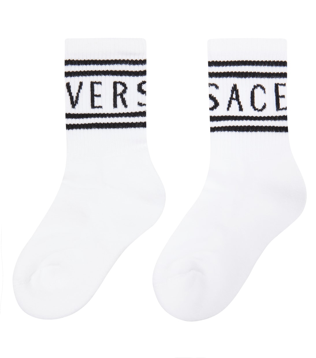 Logo cotton-blend socks | Versace Kids