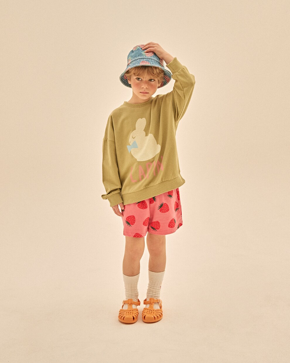 Lapin printed cotton sweatshirt | Jellymallow