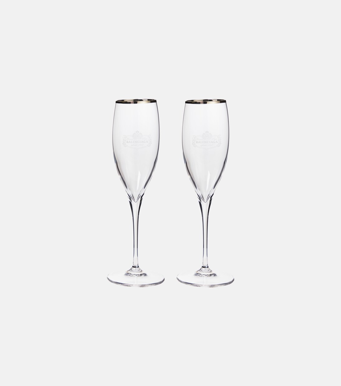 Set of two champagne flute glasses | Balenciaga