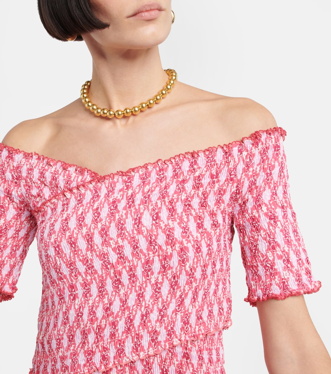 Robe midi Soledad imprimée | Poupette St Barth