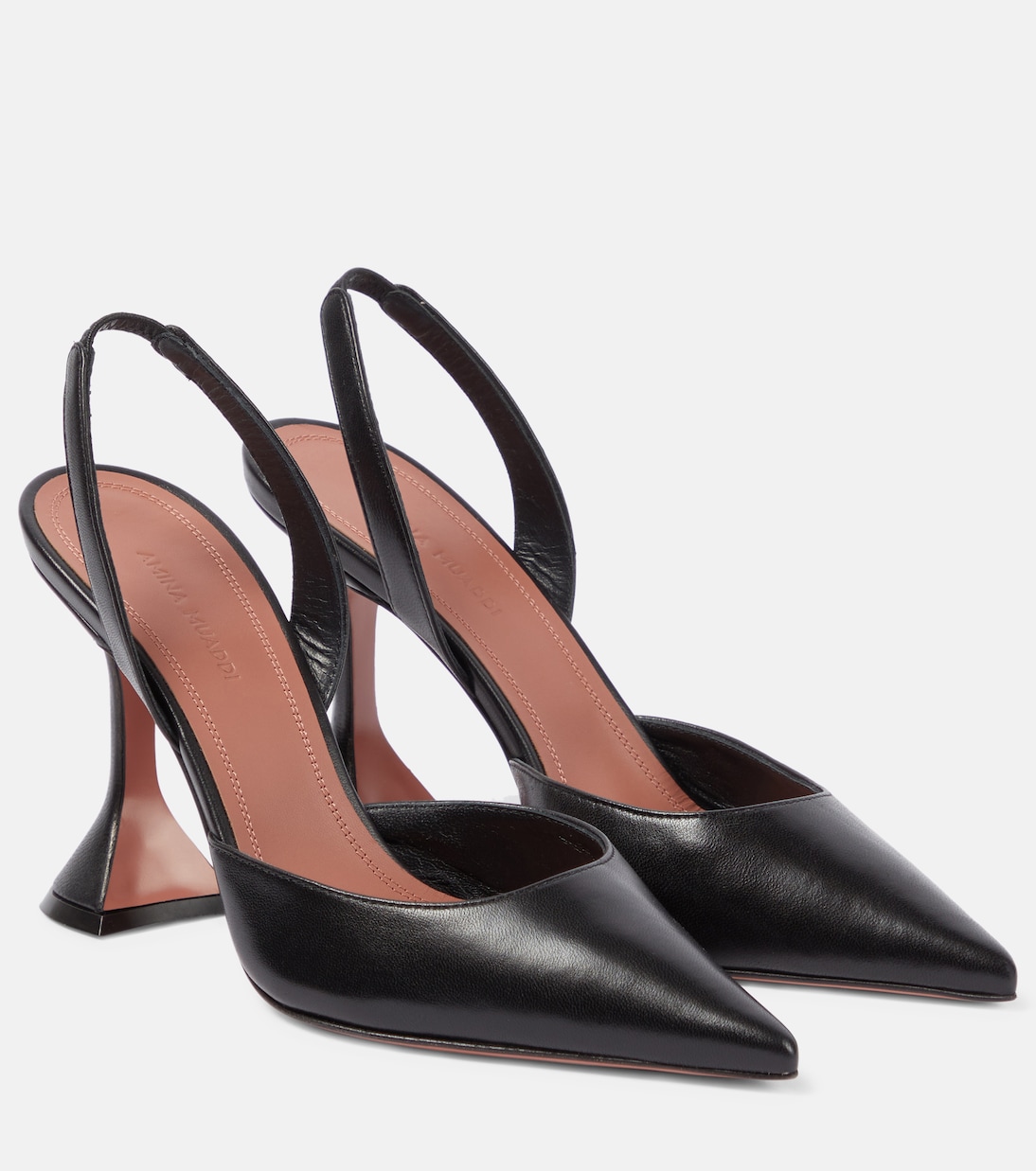 Slingback-Pumps Holli aus Leder | Amina Muaddi