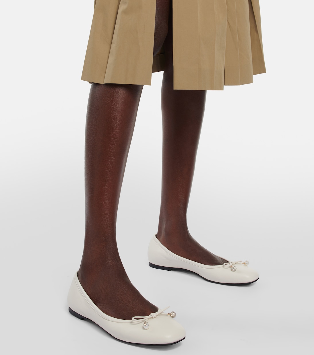 Elme leather ballet flats | Jimmy Choo