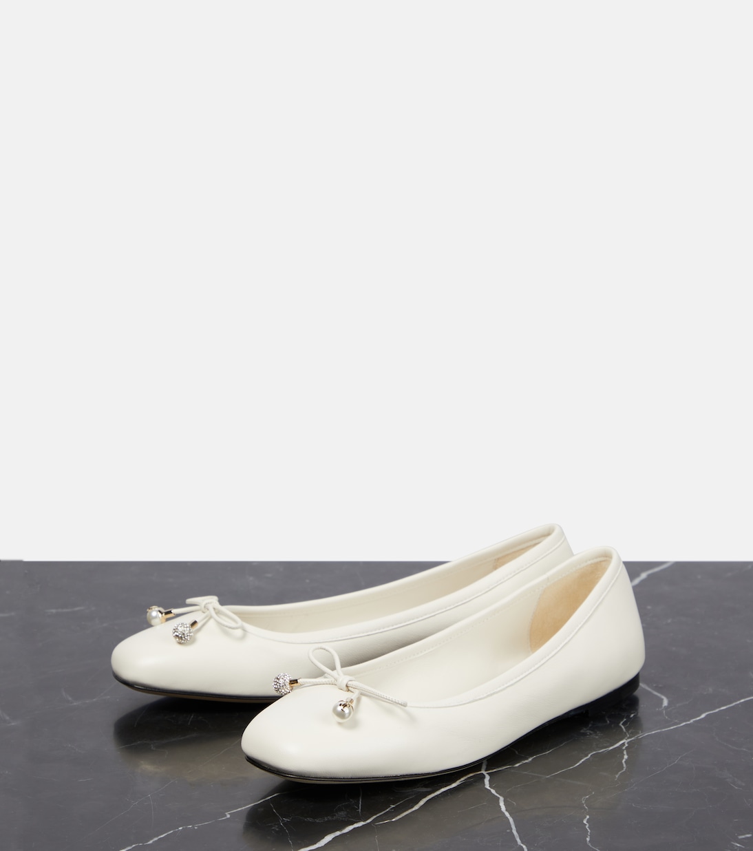 Elme leather ballet flats | Jimmy Choo