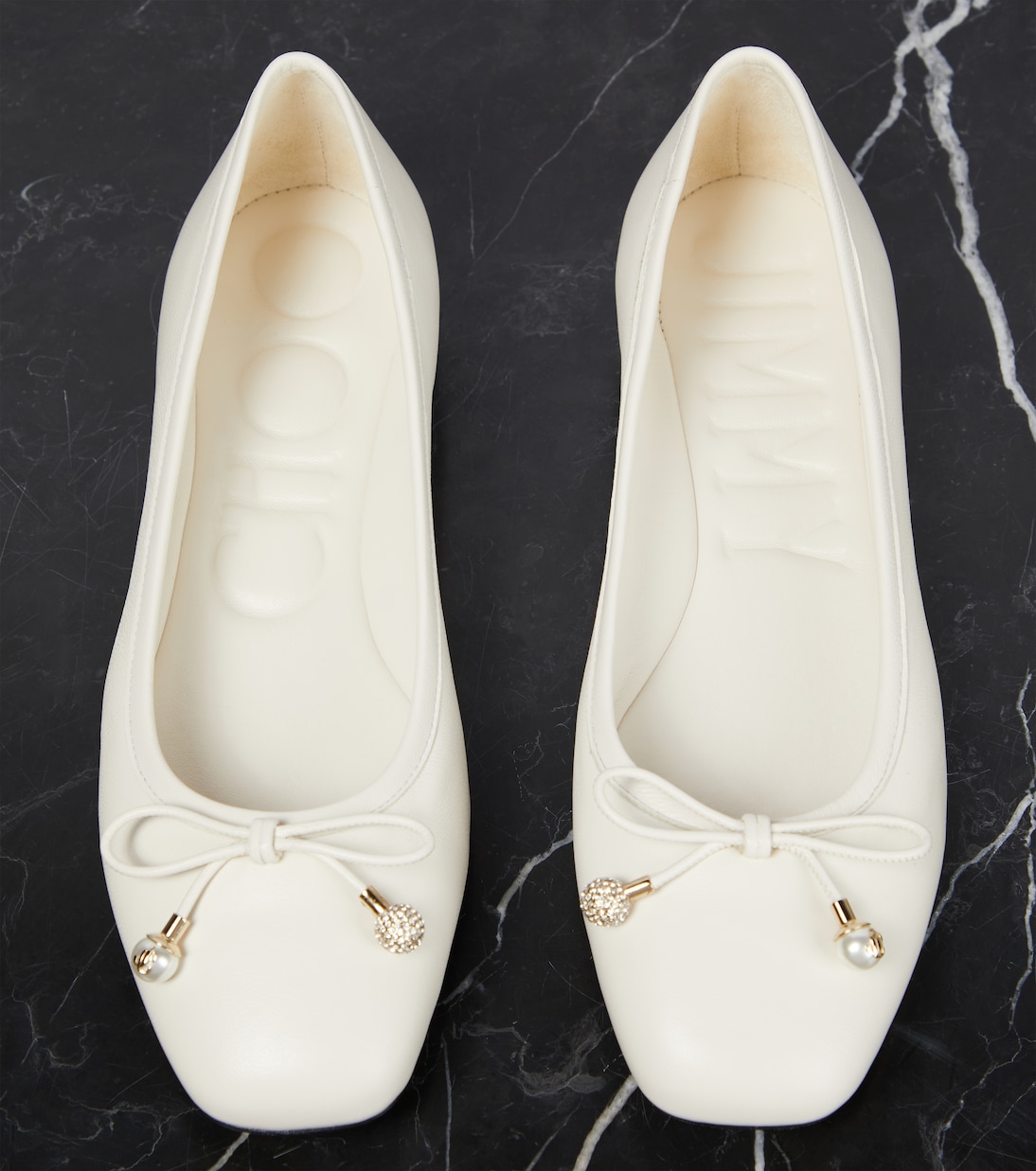 Elme leather ballet flats | Jimmy Choo