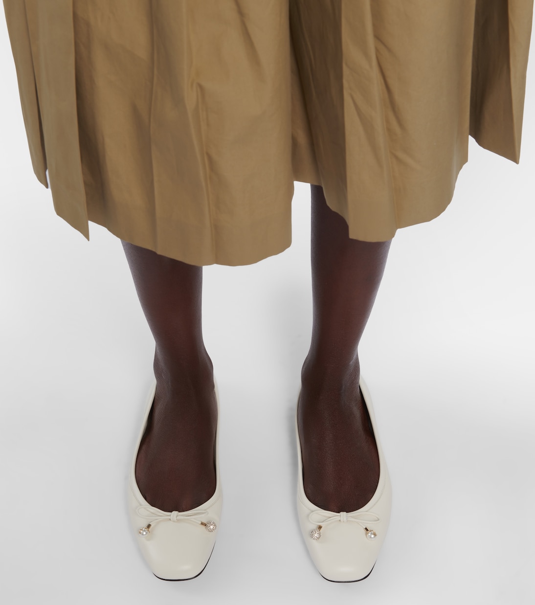 Elme leather ballet flats | Jimmy Choo