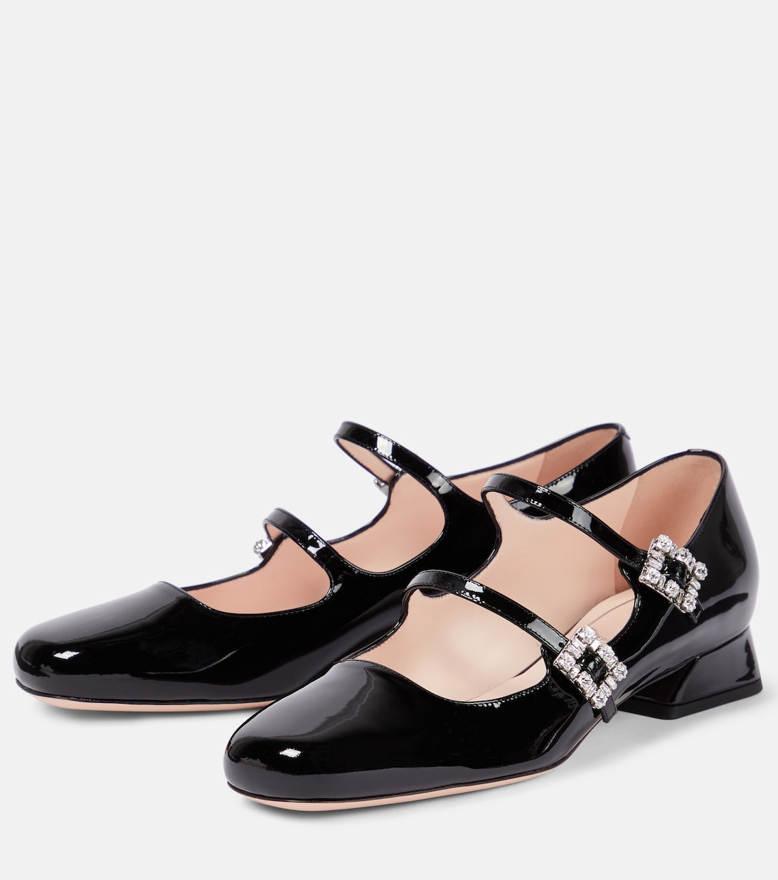 Mini Très Vivier patent leather Mary Jane pumps | Roger Vivier