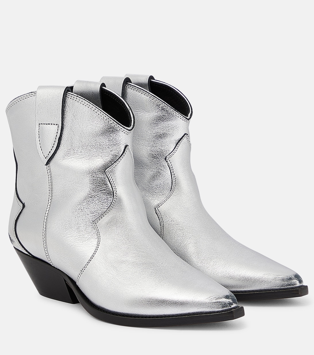Dewina metallic leather ankle boots | Isabel Marant