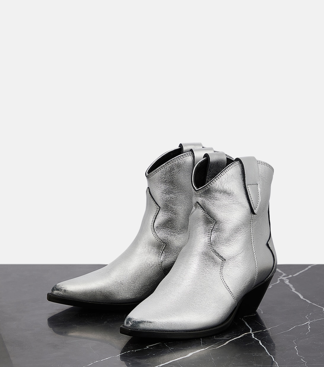 Dewina metallic leather ankle boots | Isabel Marant