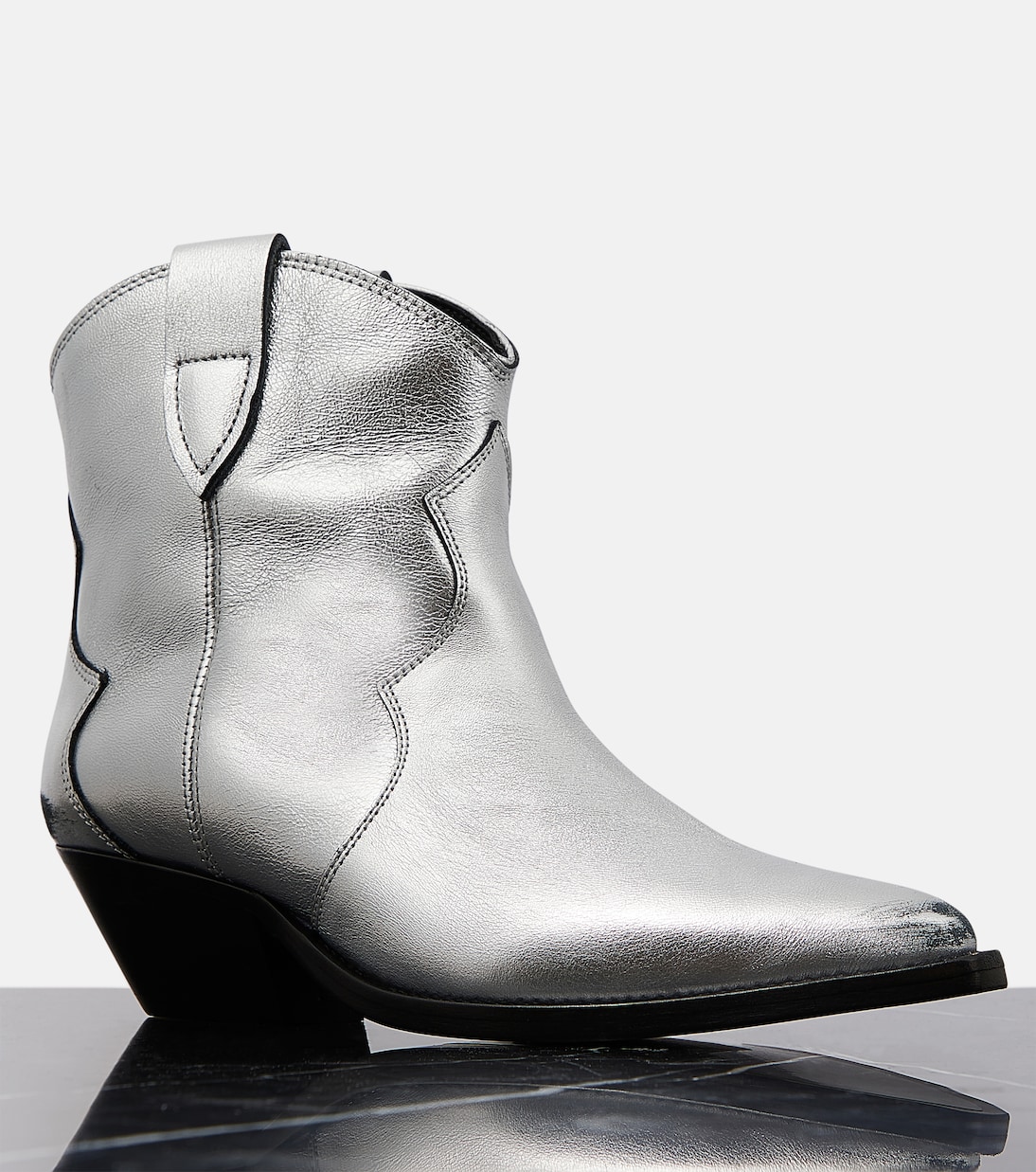 Dewina metallic leather ankle boots | Isabel Marant