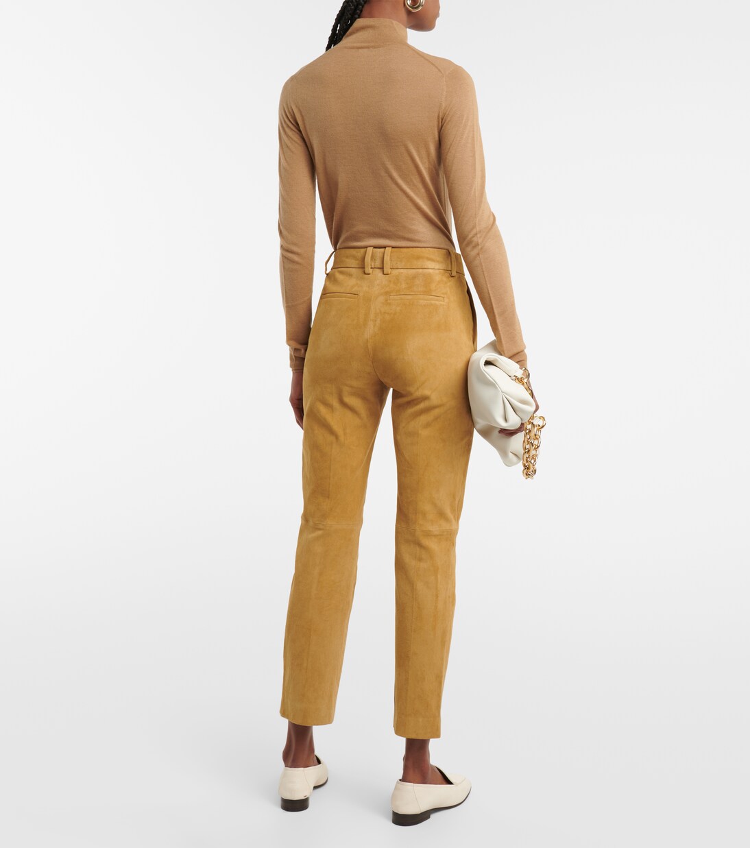 Cropped-Hose Coleman aus Veloursleder | Joseph