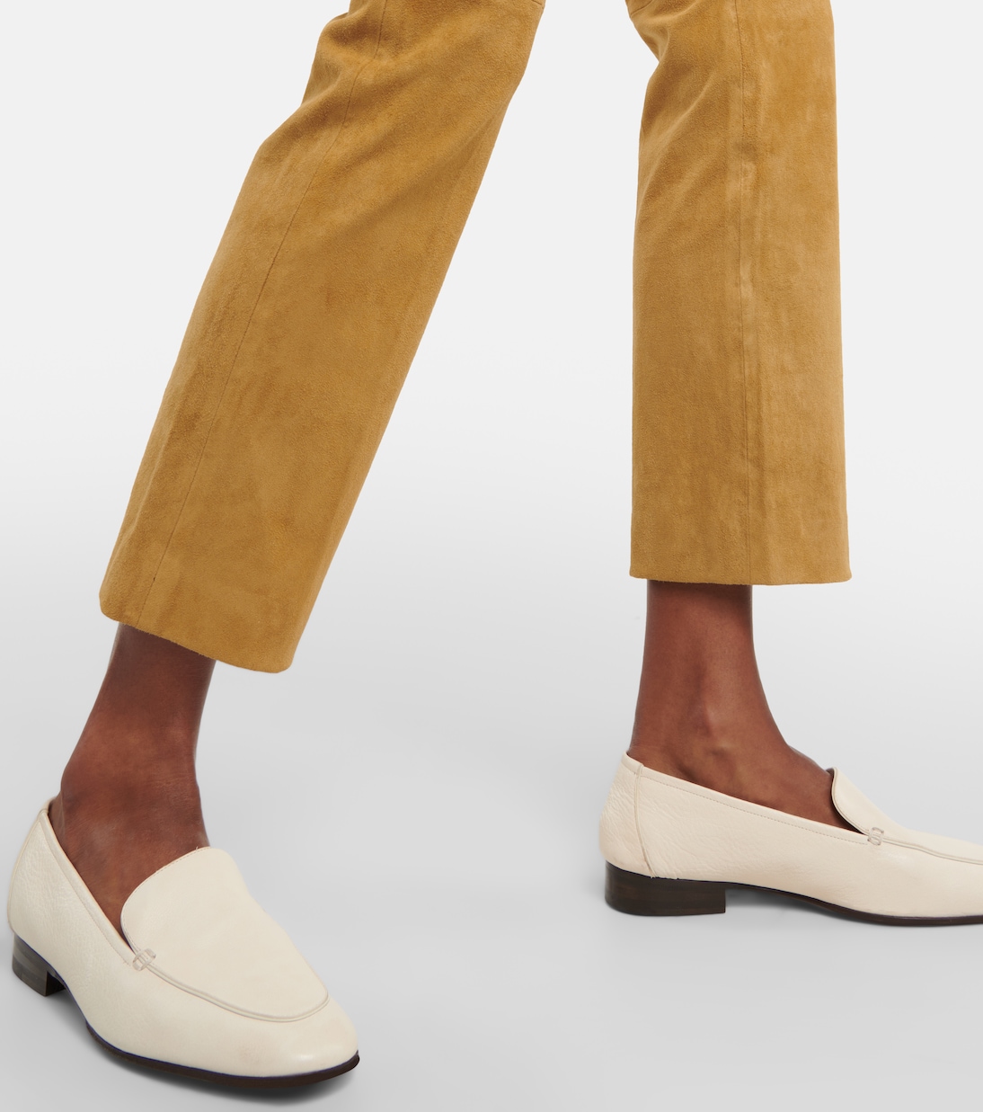 Cropped-Hose Coleman aus Veloursleder | Joseph