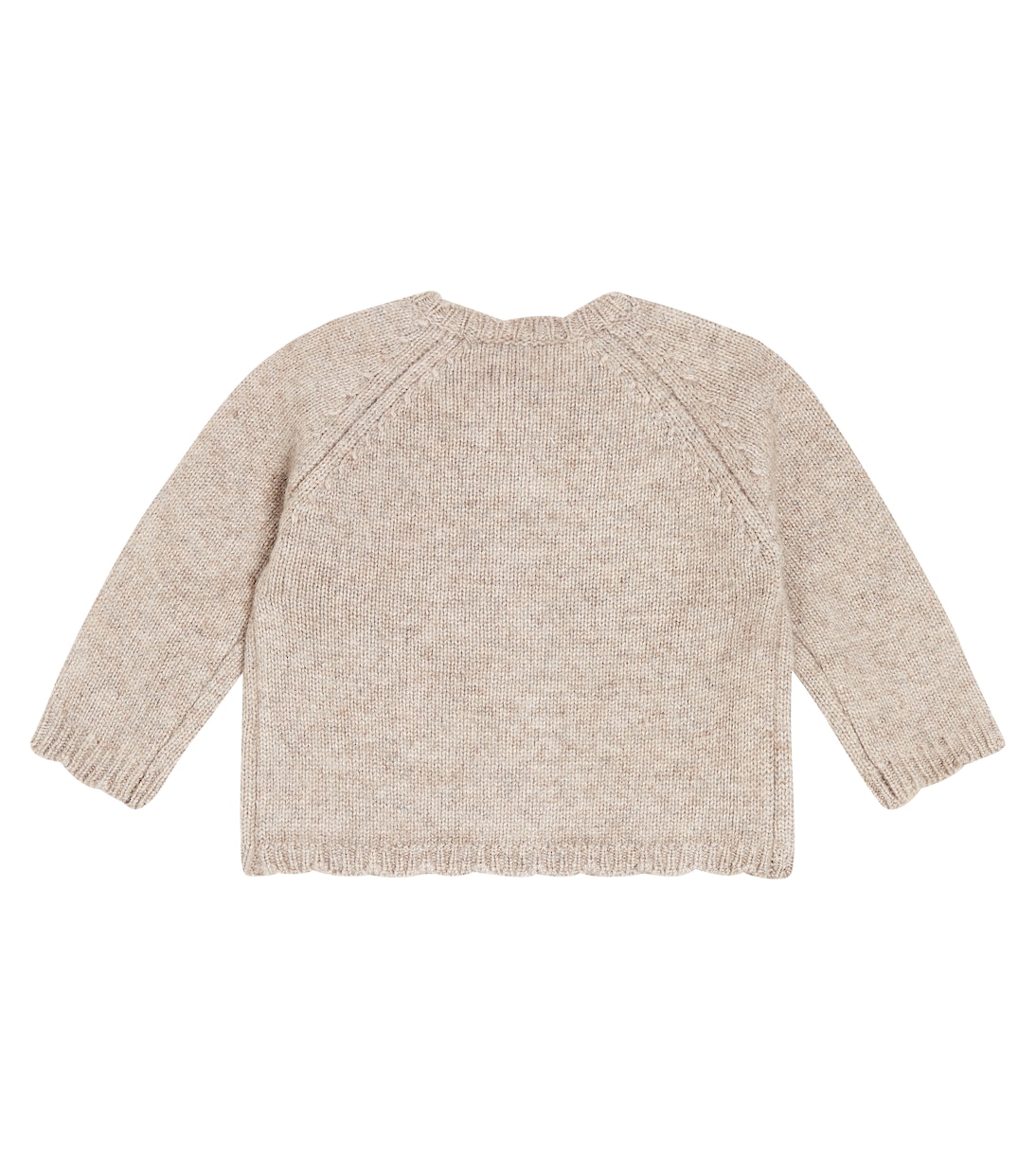 Baby embroidered wool-blend cardigan | Tartine et Chocolat