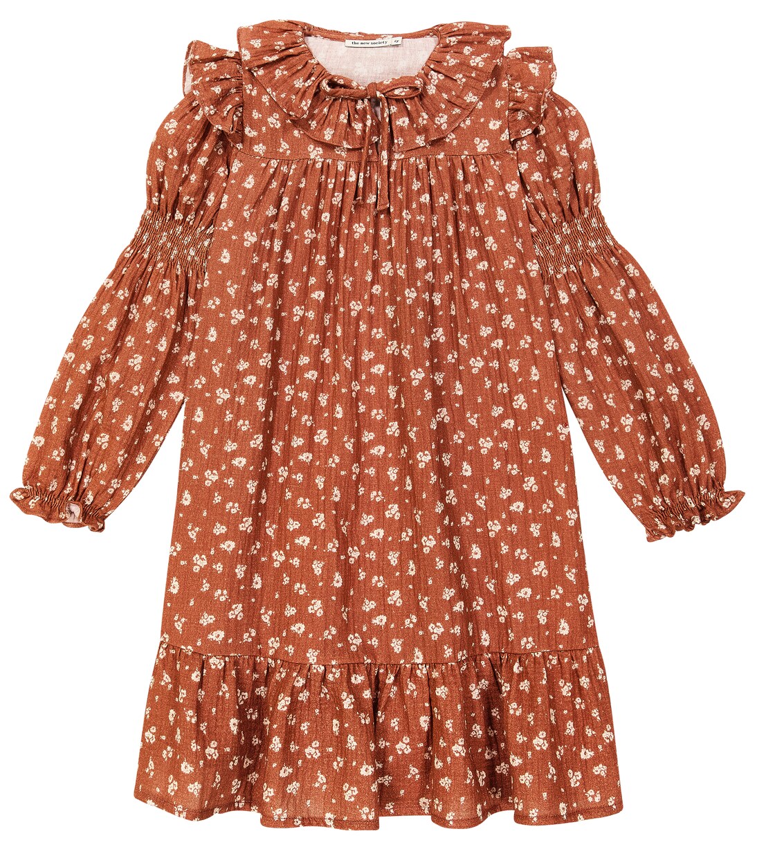 Barbara ruffled floral cotton dress | The New Society