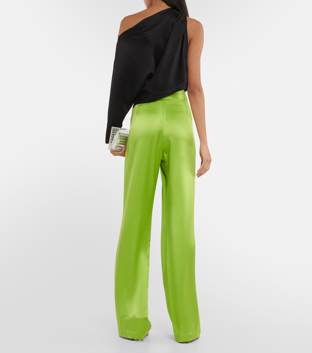 One-Shoulder-Top aus Seidensatin | The Sei