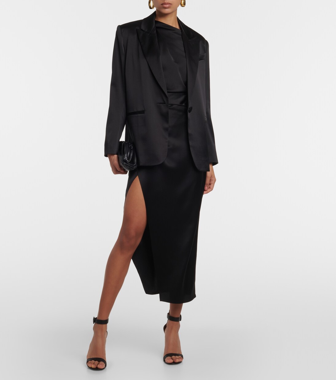 One-Shoulder-Top aus Seidensatin | The Sei