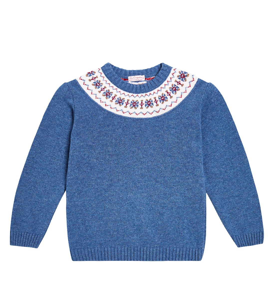 Pull intarsia en laine mélangée | La Coqueta